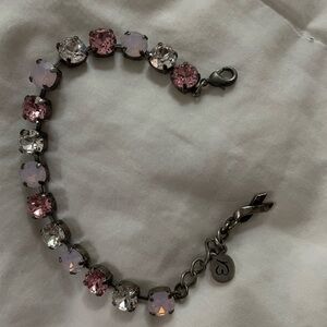 SABIKA NWOT Breast Cancer Awareness Genuine Swarovski Crystal Bracelet